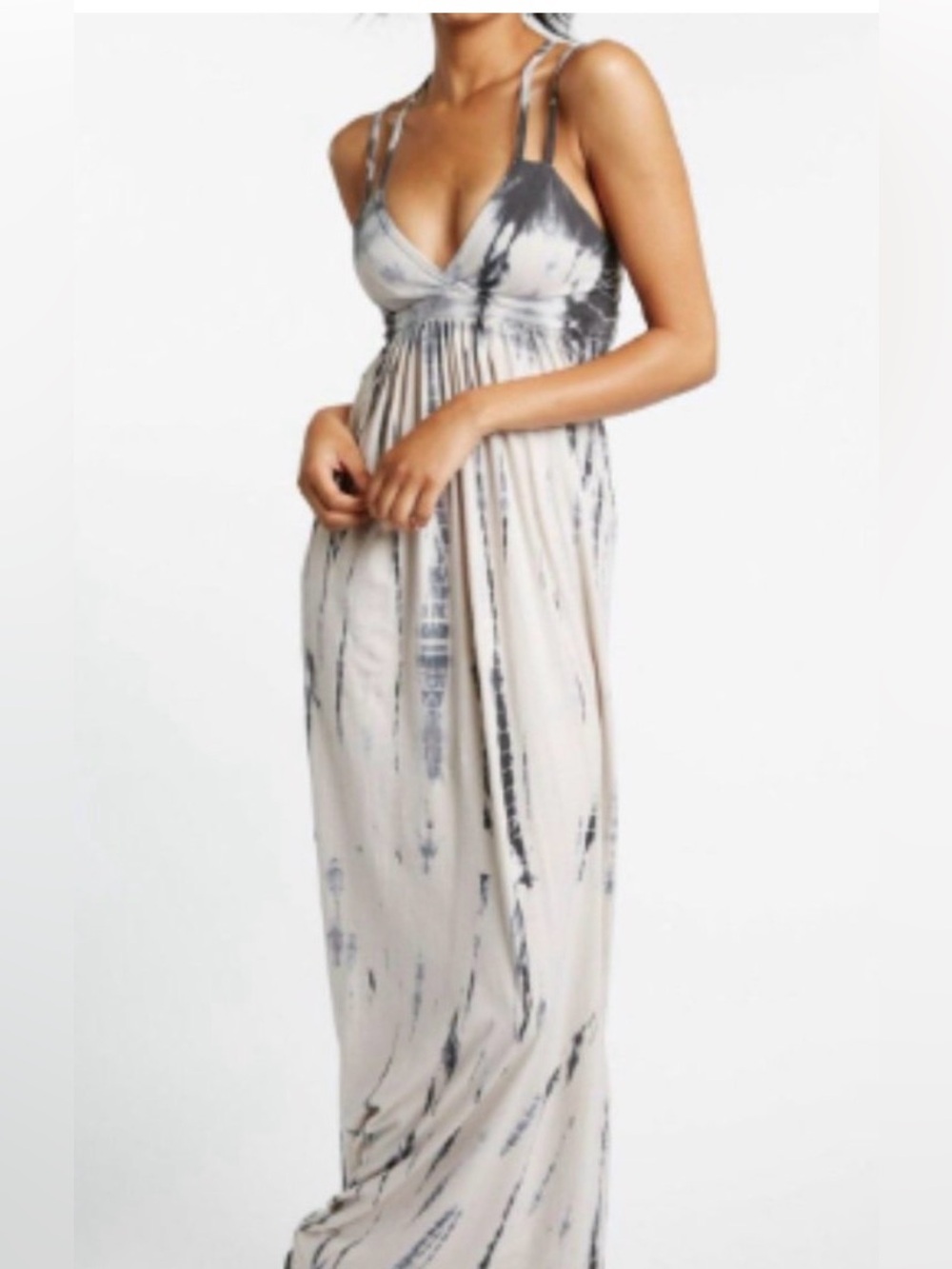 NWT Chaser Strappy‎ Tie Dye Maxi Dress Large